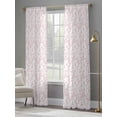 thumbnail image 3 of Pink Spring Floral Sheer Curtains 108 Inch Length 2 Panels Set, Elegant Watercolor Summer Botanical Voile Window Treatment Semi Sheer Long Curtains Drapes for Bedroom/Living Room/Kitchen 52"x108"x2, 3 of 7