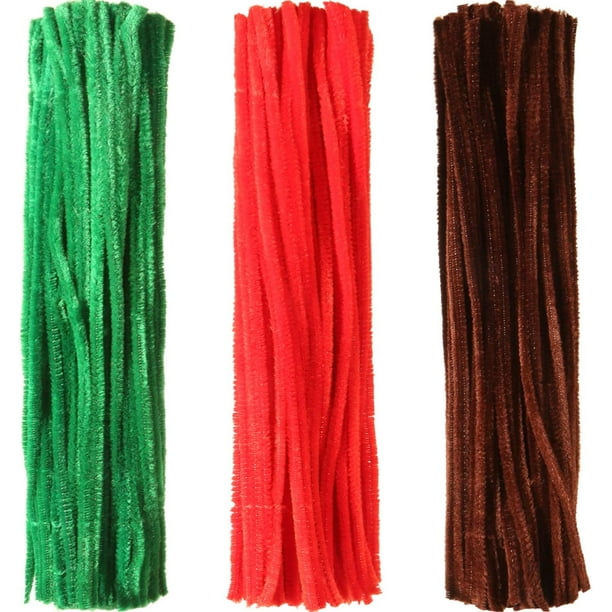 Uxcell 30cm/12 inch Pipe Cleaners Chenille Stems for DIY Art Crafts Yellow-Green  200 Pack 