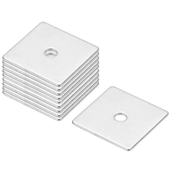 M3x20x1mm Square Washers, 24pcs Square Plate Washers Square Strut Washer Bearing Plate 304 Stainless Steel Flat Pad Spacer Hardware Fastener Nut Bolt Gasket