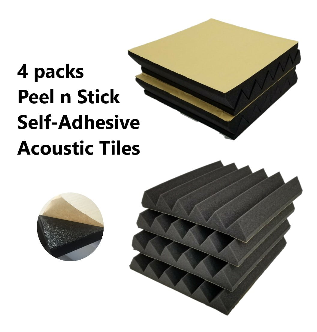 Acoustic foam panels self-adhesive 12 pack 2inch 