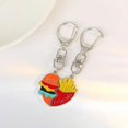 thumbnail image 3 of LLavero de pareja BFF de Hamburgo para mujeres y hombres, colgante en forma de corazón con letras de dibujos animados, mochila de moda, accesorios de joyería, regalo lindo, 3 of 4