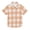 Peach White Gingham, variant on Dailycode Small Short Sleeve Button Down Shirts Peach White Gingham Casual Shirt 3-10 Years