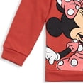 thumbnail image 4 of Disney Minnie Mouse Toddler Girls' Fleece Hooded Sweatshirt Red, 4 of 7