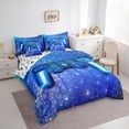 thumbnail image 3 of Castle Fairy Video Game Twin Bedding Sets 7-Piece for Kids Teens Adults,Game Controller Teens Game Bedding Comforter Set Microfiber,Universe Galaxy Geometric Honeycomb Breathable Sheet Sets, 3 of 8