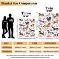 thumbnail image 3 of Horse Blanket for Girls Ultra Soft Warm Fleece Blanket Throw for Couch Bed Sofa, Horse Flower Gifts Plush Flannel Blanket for Women Girl 50"x60", 3 of 6