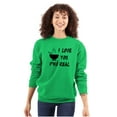 thumbnail image 3 of Love You Pho Real Vietnamese Food Unisex Plus Fleece Graphic Sweatshirt Brisco Brands 3X, 3 of 5