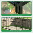 thumbnail image 2 of MUCHANT 10x18 FT Greenhouse for Outdoors, Walk-in Large Aluminum Frame Greenhouse with Quick Setup Structure and Roof Vent for Garden Backyard, Black, 2 of 7
