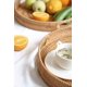 thumbnail image 2 of Bandeja de mimbre redonda bandeja para servir bandeja decorativa para mesa de café, 2 of 5