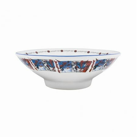Spider-Man 888787 Spider-Man Manga Panels Ceramic Ramen Bowl with Chopsticks