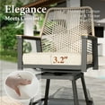 thumbnail image 6 of MF Studio 7-Piece Outdoor Patio Swivel Bar Set Dining Set, All-Weather Rattan Bar Height Table Set with Removable Cushions, 67” Rectangle Bar Table, 6 of 10