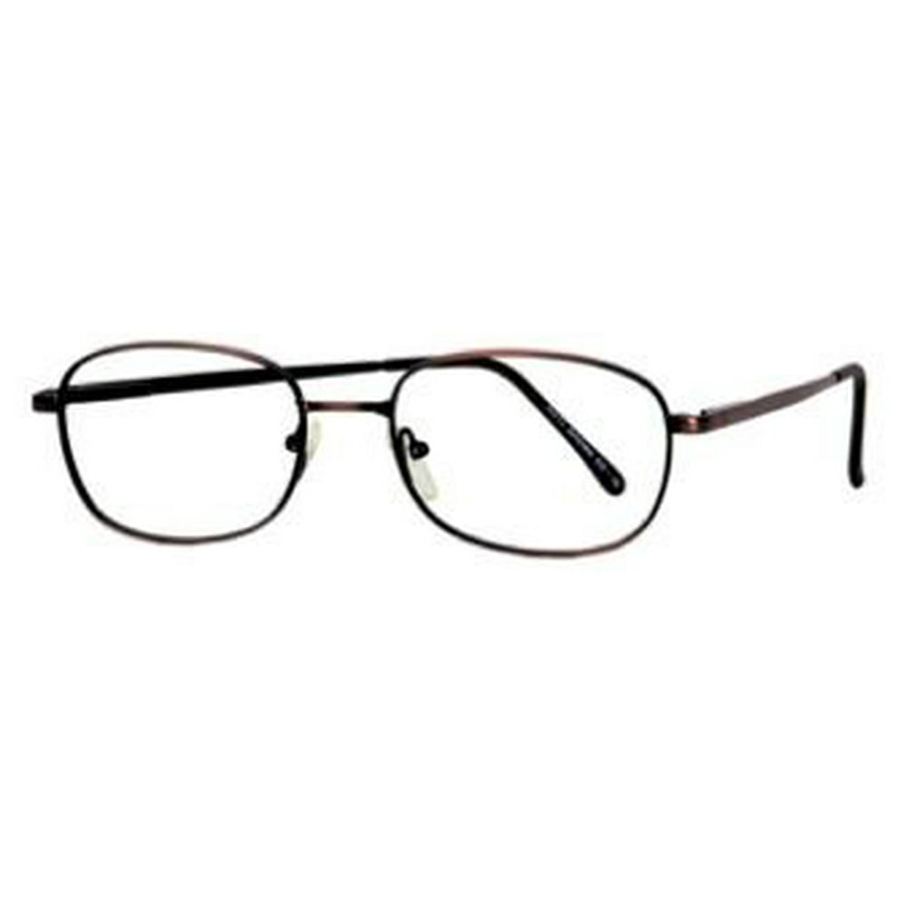 Davis Mens Eyeglasses Antique Brown Frames