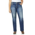 thumbnail image 3 of WallFlower Women's Luscious Curvy Bootcut Mid-Rise Insta Stretch Juniors Jeans (Standard and Plus), 3 of 4