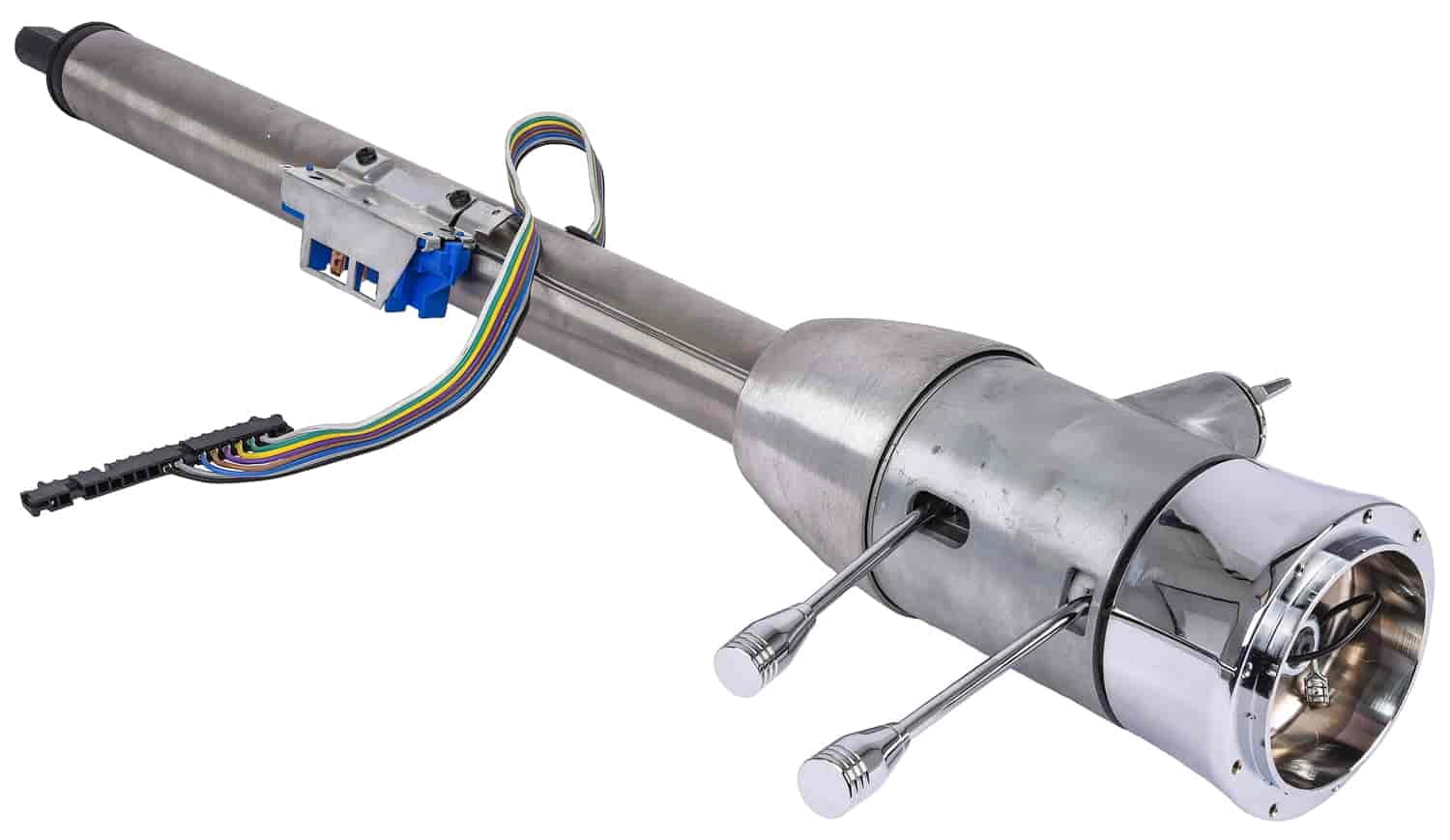 JEGS 70447 Floor Shift Keyed Steering Column 5Position Tilt 32 in. L 2