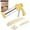 Yellow, variant on Spritz Cookie Press Gun Kit: Cookie Press Set/Icing Gun Kit with 16 Discs and 6 Icing Tips, Cookie Baking Tool Cake Decorating Gun, Cookie Press Gun for Baking, Frosting, Decorating (Yellow)
