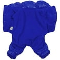 thumbnail image 2 of Reflective Cozy Waterproof Windproof Dog Snowsuit Cute Warm Fleece Padded Cold Weather Pet Clothes - Sky Blue Four-leg Style,M, 2 of 7