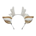 thumbnail image 3 of Diadema de asta navideña, disfraz de cumpleaños, regalo de fiesta, diadema de reno, bonita para Blanco jinwen Aro de pelo de astas, 3 of 8