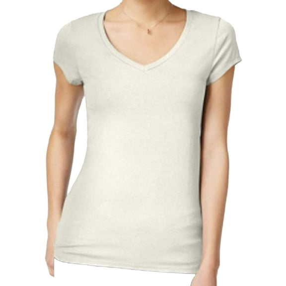 Energie Womens Heathered Basic T-Shirt,Little Lamb,Small