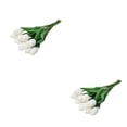thumbnail image 2 of Advancent 10 flores de poliuretano versátiles para coronas, bajo mantenimiento, exquisitas, no tóxicas para gatos y perros, buena sensación de Blanco 2Conjunto, 2 of 6