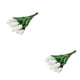 thumbnail image 2 of Flores de PU Cateissary 10 piezas Blanco 2Conjunto, 2 of 6