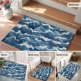 thumbnail image 6 of Ocean Waves Large Area Rugs for Bedroom Living Room, Soft Non Slip Carpet Bedside Rug, Summer Beach Coastal Nautical Burlap Rectangular Floor Cover Kitchen Accent Rug 2'x3' for Dining Room/Office, 6 of 9