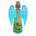 thumbnail image 3 of Guardian Angel & Children Ukrainian Hand Carved Solid Wood Figurine 10 Inches, 3 of 4