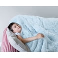 thumbnail image 4 of Manta Sherpa Blanket BENRON de 127 x 152 cm, color azul claro, suave, 4 of 8