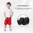 thumbnail image 3 of 1 Ensemble Ceinture Élastique Simple pour Enfants Garçons Boucle Ajustable Taille Extensible Réutilisable Lavable Jeans Accessoires de Vêtements Orange Jaune, 3 of 8