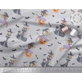 thumbnail image 3 of Soimoi Rayon Fabric Magic Potion,Bat & Witch Halloween Print Fabric by The Yard 56 Inch Wide, 3 of 3