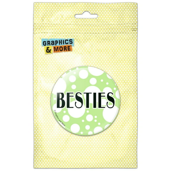Besties Best Friends Pinback Button Pin Badge