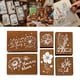 thumbnail image 4 of Juego de 6 sellos de goma de madera para scrapbooking, papelería, escritura, dibujo y planificación. A, 4 of 9