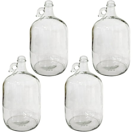 Home Brew Ohio One Gallon Glass Jug Set of 4