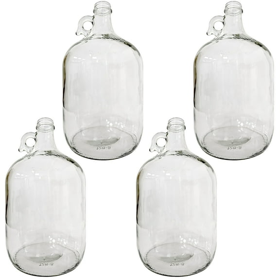Home Brew Ohio One Gallon Glass Jug Set of 4