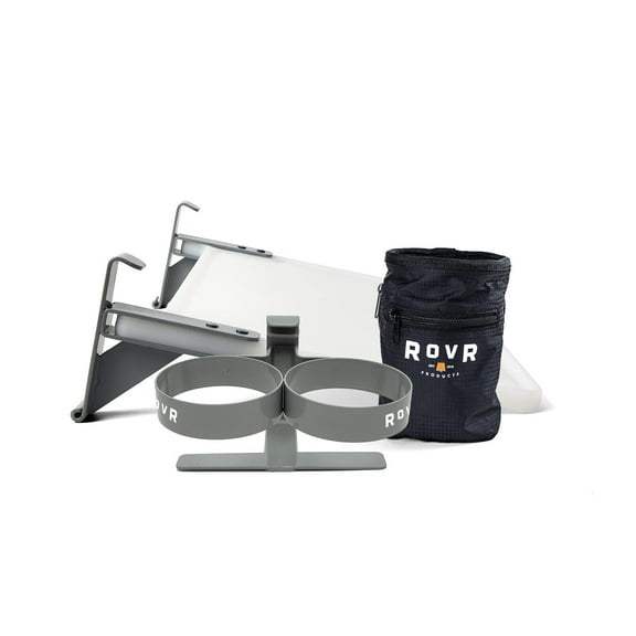 RovR Accessories Essential Pack - Includes Dual Cup Holder, Prep Board, and Storage Bag - Compatible with RollR 45, 60, 80 Wheeled Camping Coolers