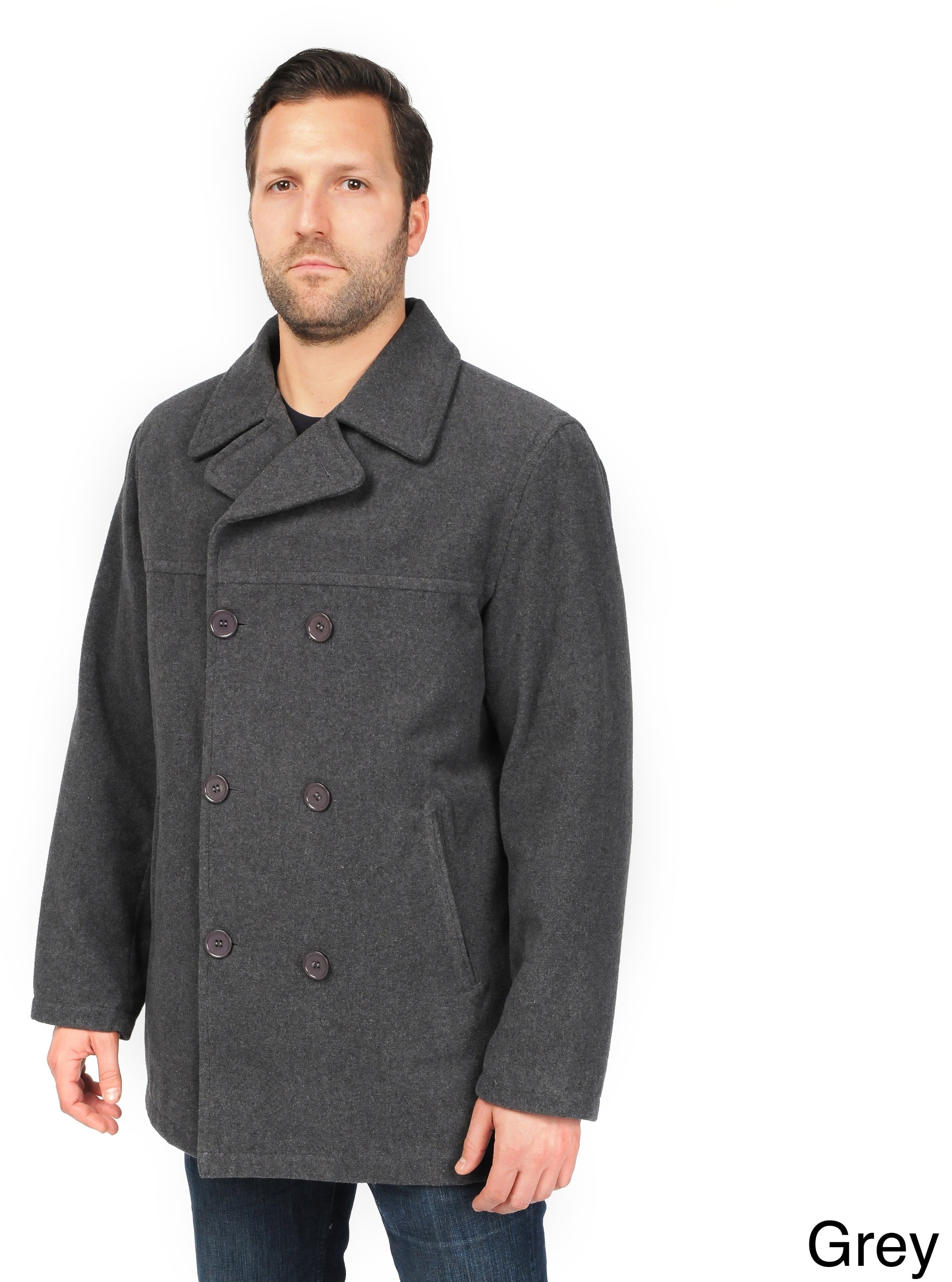 Mens peacoat shop walmart