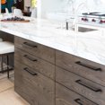thumbnail image 3 of Goo-Ki Matte black Zinc Alloy Cabinet Handles - 7.56''( 192mm ) Hole Center Affordable Luxury Cabinet Pull Hardware for Bedroom, Kitchen, 10 Pack, 3 of 5