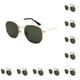 thumbnail image 3 of Sonducket Gafas de sol cuadradas pequeñas para hombres y mujeres Protección Materiales cómodos Lentes polarizadas dorado negruzco verde oro verde negruzco 10Conjunto, 3 of 6