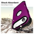 thumbnail image 2 of Allytechgroup Shock-Resistant Hard Shell Rugged Cell Phone Case with Anti-Spy Tempered Glass Screen Protector for Apple iPhone Air, Purple, 2 of 5