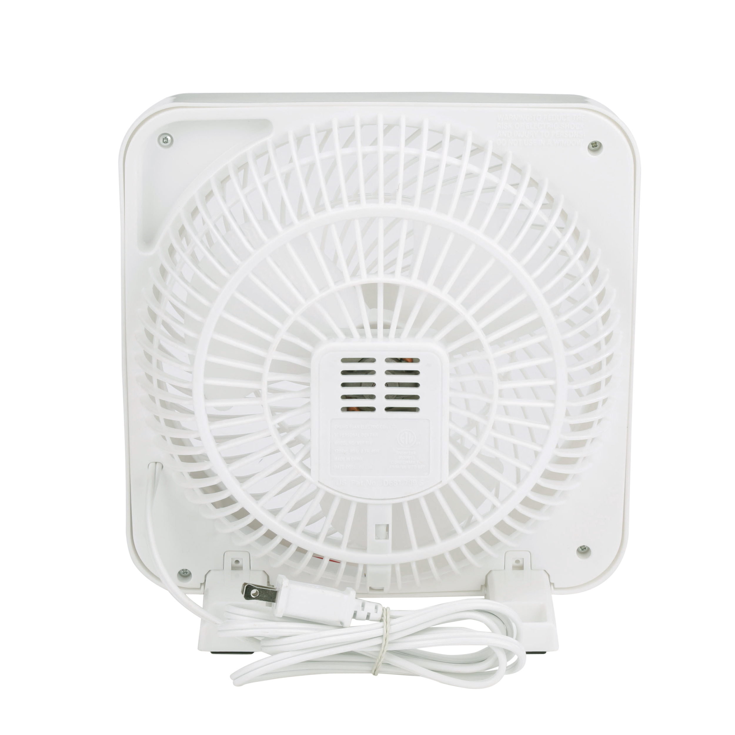 Mainstays 9inch Personal Desktop Fan with 3 Speeds, White - image 2 of 9