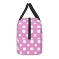 thumbnail image 4 of Naloa Purple And White Polka Dot Print Lunch Bag for Women Men,Insulated Lunch Box for Adult,Reusable Lunch Tote Bag for Work, Picnic or Travel, 4 of 7
