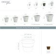 thumbnail image 5 of Crescent Garden Brunello Planter Classic Rolled-Rim Plant Pot 12-Inch (Weathered Stone), 5 of 5