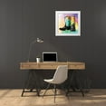 thumbnail image 3 of OnRei 26x26 White Modern Wood Framed Museum Art Print Titled - Colorful Boots, 3 of 4