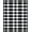 Black And White, Pattern 17, variant on ODIKA 8'x10' Washable Area Rug Durable, Non-Slip Door Plaid Welcome Checkered Farmhouse Gingham Even Grid Front for Living Room, Under Sectional, Family