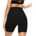 thumbnail image 3 of Idoravan Womens Summer Shorts Clearance Women Solid Color Running Shorts Sport Pant Elastic Waist Workout Shorts, 3 of 6