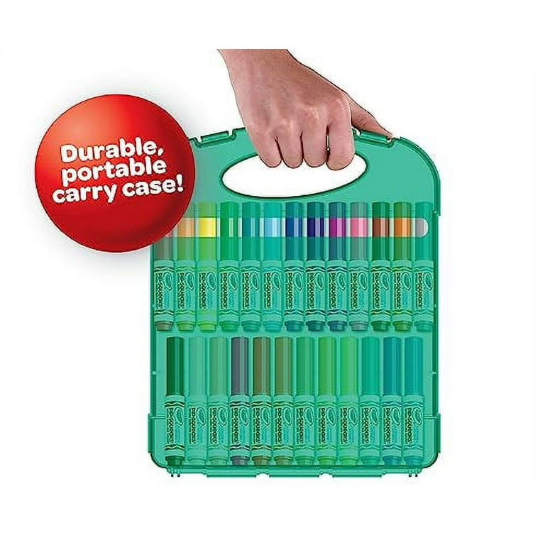 yasest Washable Kids Markers Set - 66Pcs Coloring Markers Kit for Kids Ages  4 5 6 7 8 8-12 with Mermaid Pencil Case, Markers and Crayons, Glitter Gel