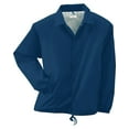 thumbnail image 2 of "Augusta Sportswear Boy's Nylon Coaches Jacket, Navy, Small", 2 of 2