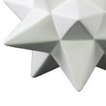 thumbnail image 3 of Saltoro Sherpi Ceramic 12 Point Stellated Icosahedron Sculpture, Large, Set of 2, White, 3 of 5