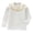 White, variant on Kids Girls Long Sleeve Soft Casual Ruffle Neck Solid T-Shirt Tops Clothes
