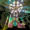 thumbnail image 2 of Bohemian Mosaic Starry Sky Floor Projections Lamp Table Bedside Light, 2 of 7