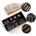 thumbnail image 2 of Glass Pen Set for Writing Use with Wooden Calligraphy Pen Set, 2 of 5
