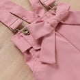 thumbnail image 5 of Baby Summer Clothes Toddler Girls Flying Sleeve Strip Top Bib Two-piece Set Clothing Outfits, 5 of 8
